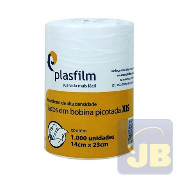 BOBINA PLASTICA DE XIS 14X24 CM PLASFILM...