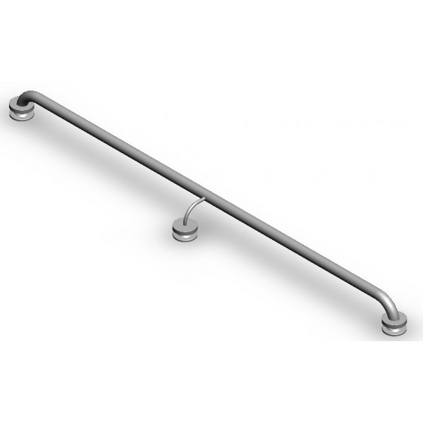 BARRA DE APOIO EM AÇO INOX RETA COM FIX...