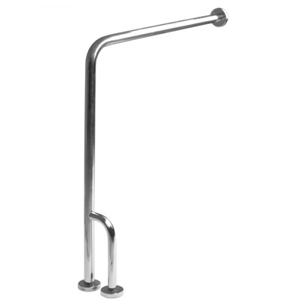 BARRA DE APOIO EM AÇO INOX VERTICAL COM...