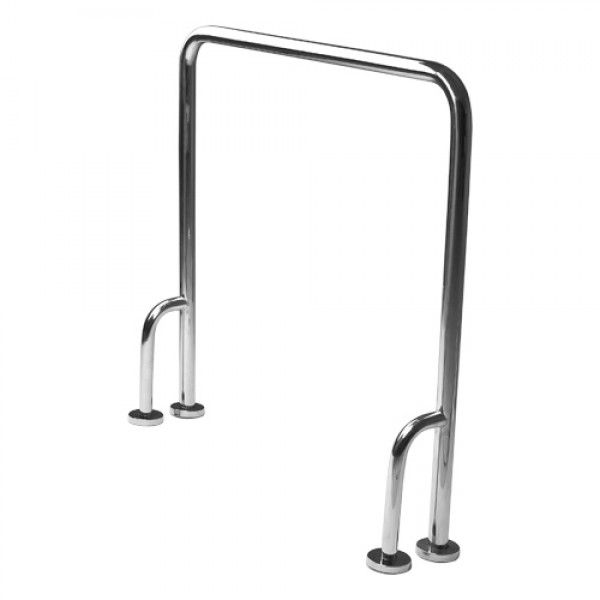 SUPORTE DE APOIO VERTICAL INOX COM 2 FIX...