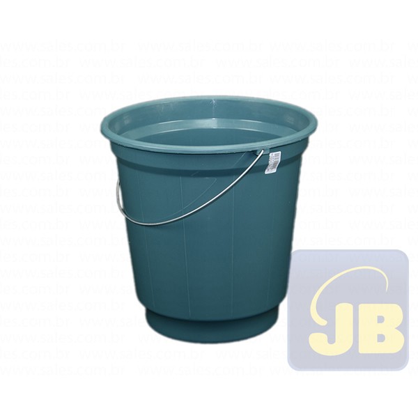 BALDE PLASTICO 20 LT ALÇA GALVANIZADA C...