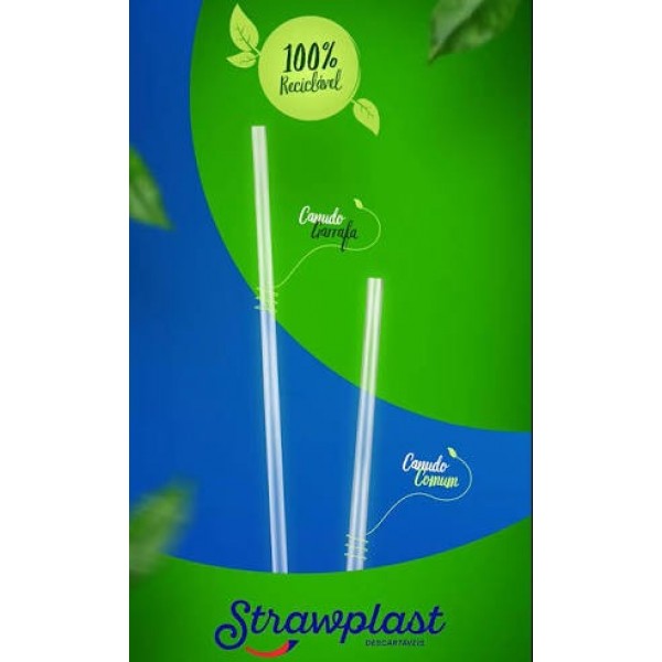 CANUDO 5 MM BIODEGRADÁVEL GRANEL STRAWP...
