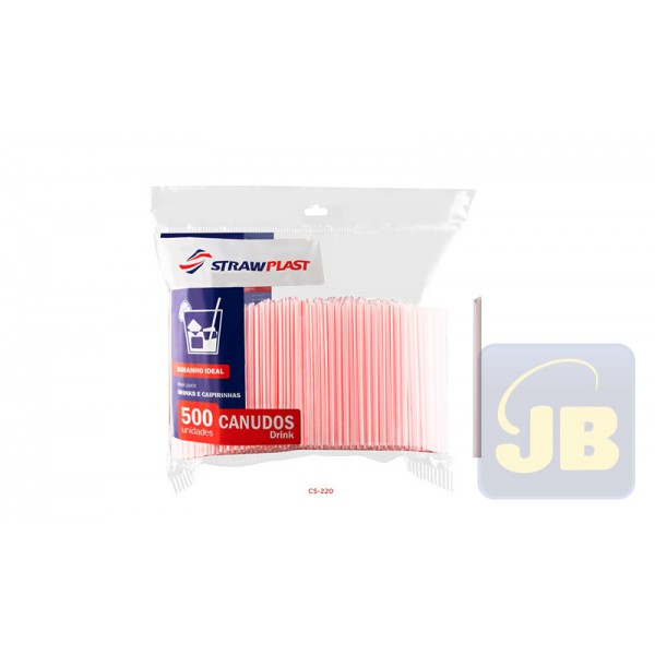 CANUDO DRINK 6 MM VERMELHO STRAWPLAST PC...