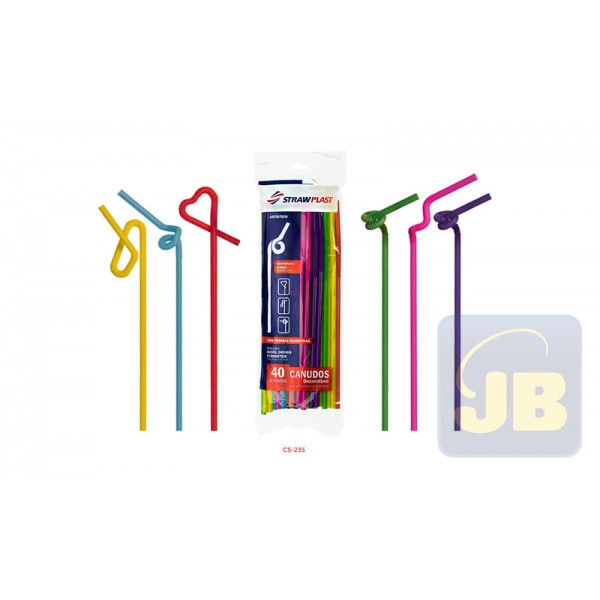 CANUDO FLEXIVEL 6 MM ARTISTICO STRAWPLAS...
