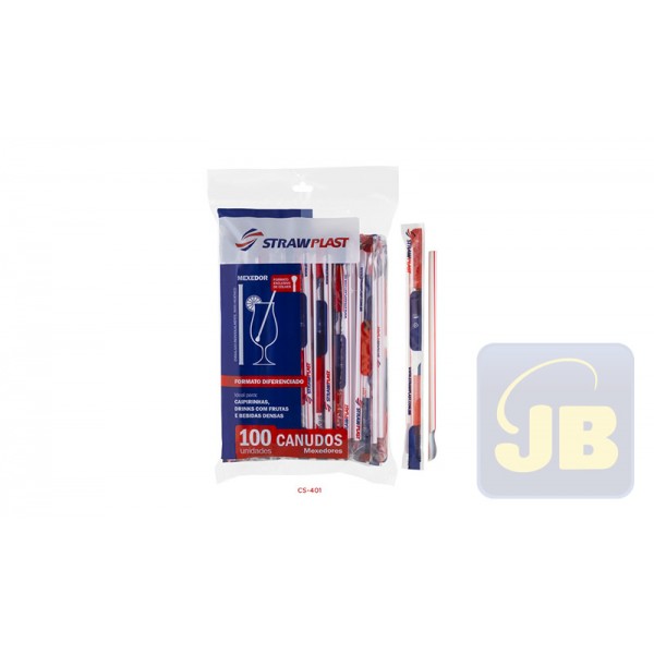 CANUDO MEXEDOR 6 MM VERMELHO STRAWPLAST ...