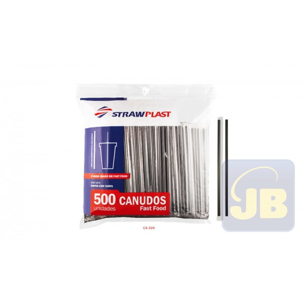 CANUDO MILK SHAKE 6 MM SACHE PRETO STRAW...