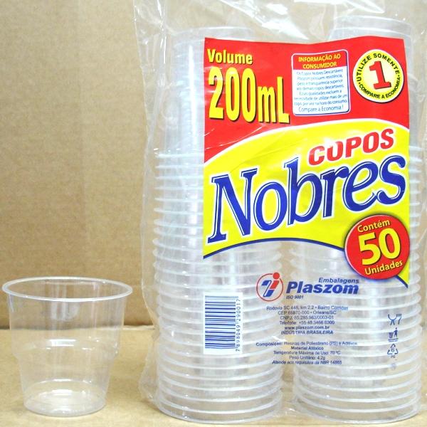  COPO ACRILICO CRISTAL 200 ML NOBRE PCT ...
