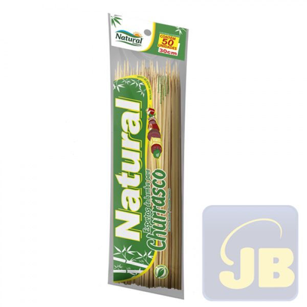 ESPETINHO DE BAMBU 30 CM NATURAL PCT 50 ...