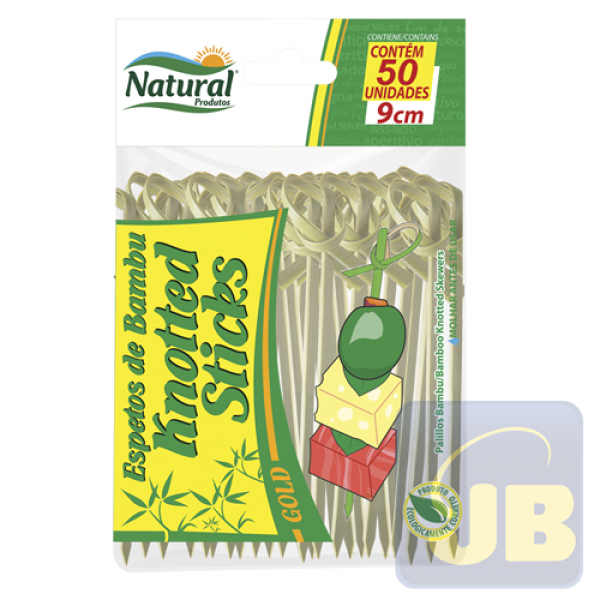 PALITO DE BAMBU 9 CM KNOTTED STICKS NATU...