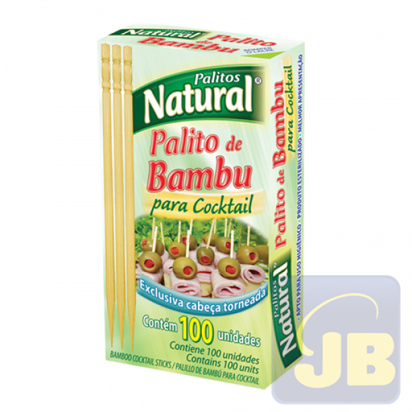 PALITO DE BAMBU PARA COCKTAIL NATURAL CX...