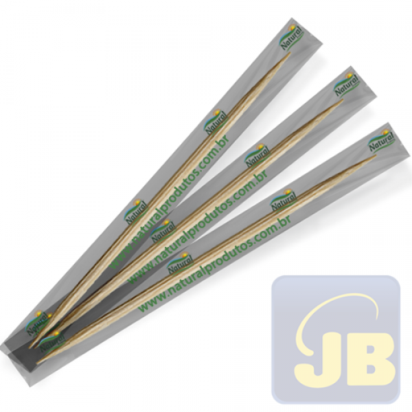 PALITO DE DENTE BAMBU EM SACHE NATURAL C...