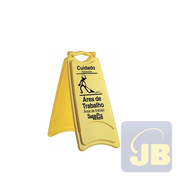 PLACA DE SINALIZACAO AREA DE TRABALHO BE...