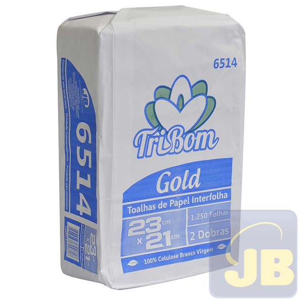 PAPEL TOALHA VIRGEM 23X21 TRIBOM GOLD PC...